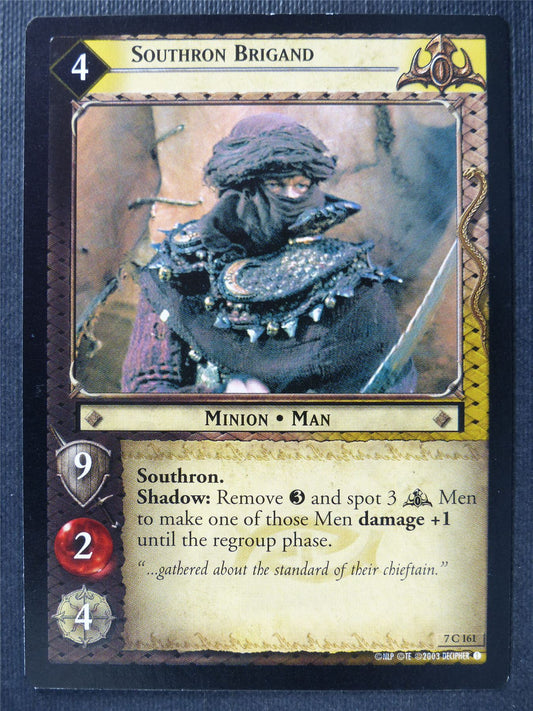 Southern Brigand 7 C 161 - LotR Card #3F4