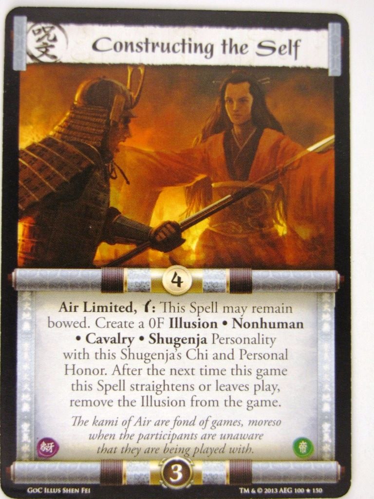 Legend of the Five Rings L5R - CONSTRUCTING THE SELF