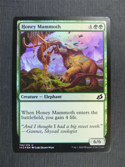 Honey Mammoth Foil - IKO - Mtg Card