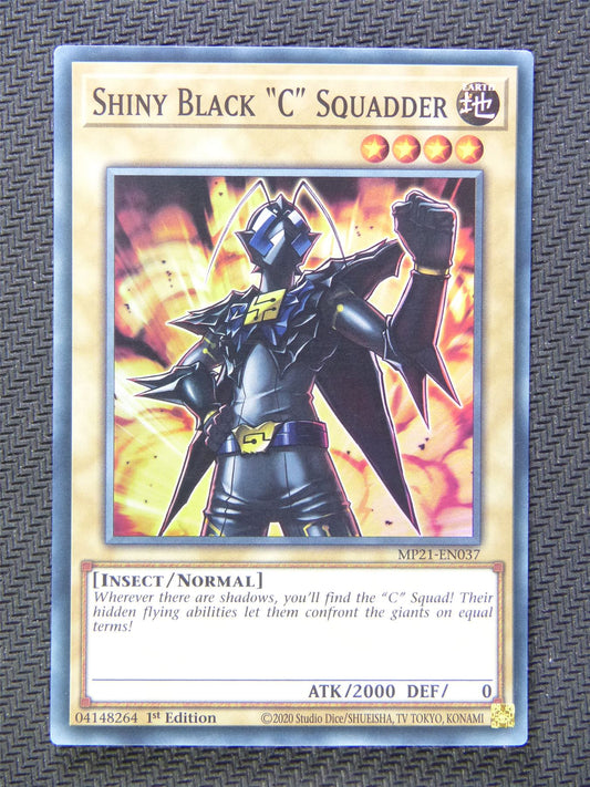 Shiny Black C Squadder MP21 Super Rare - Yugioh Cards #5E3