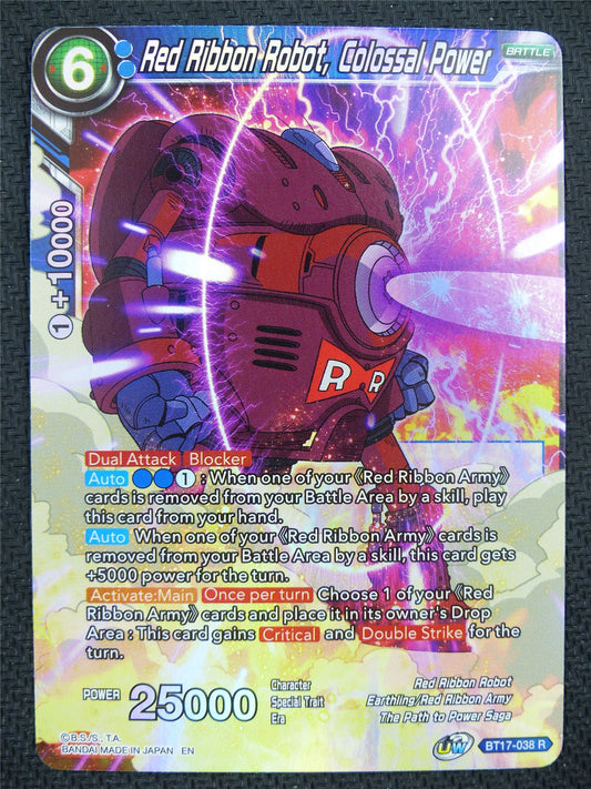 Red Ribbon Robot Colossal Power BT17 R - Dragon Ball Super Card #5Z6