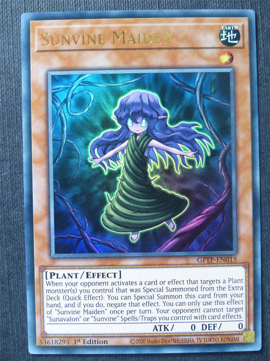 Sunvine Maiden GFTP Ultra Rare - 1st ed - Yugioh Cards #IE