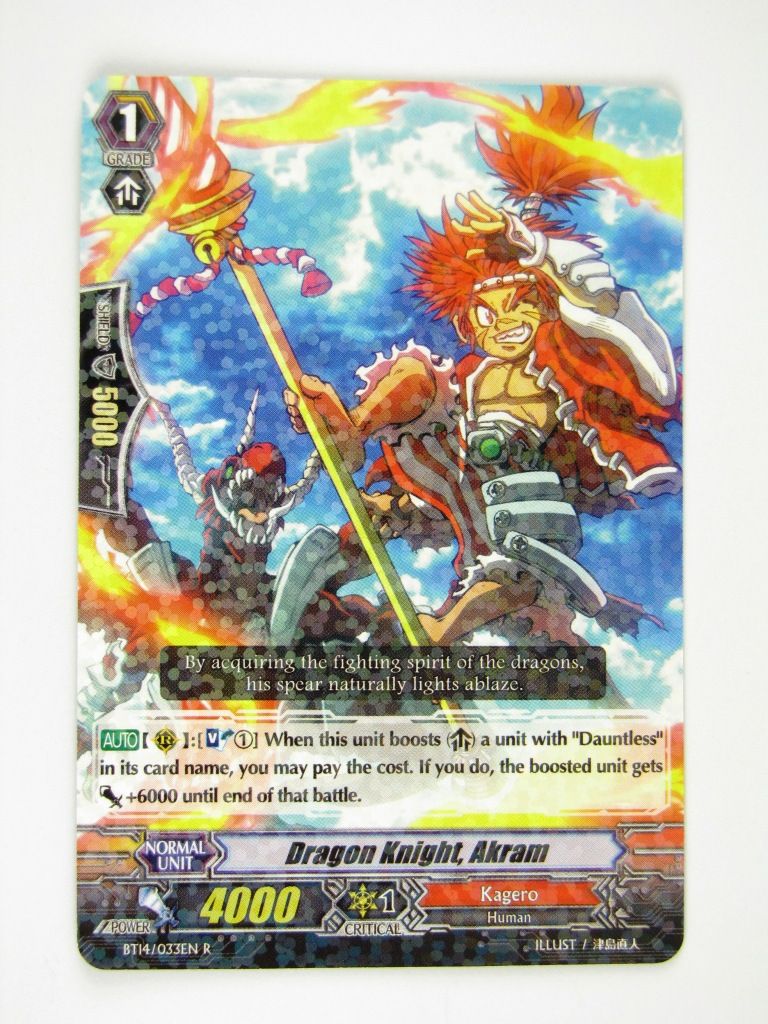 CFV Cards: DRAGON KNIGHT, AKRAM BT14:Brilliant Strike