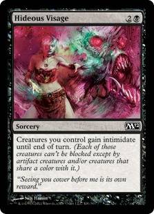 Mtg : 4x M12 Hideous Visage