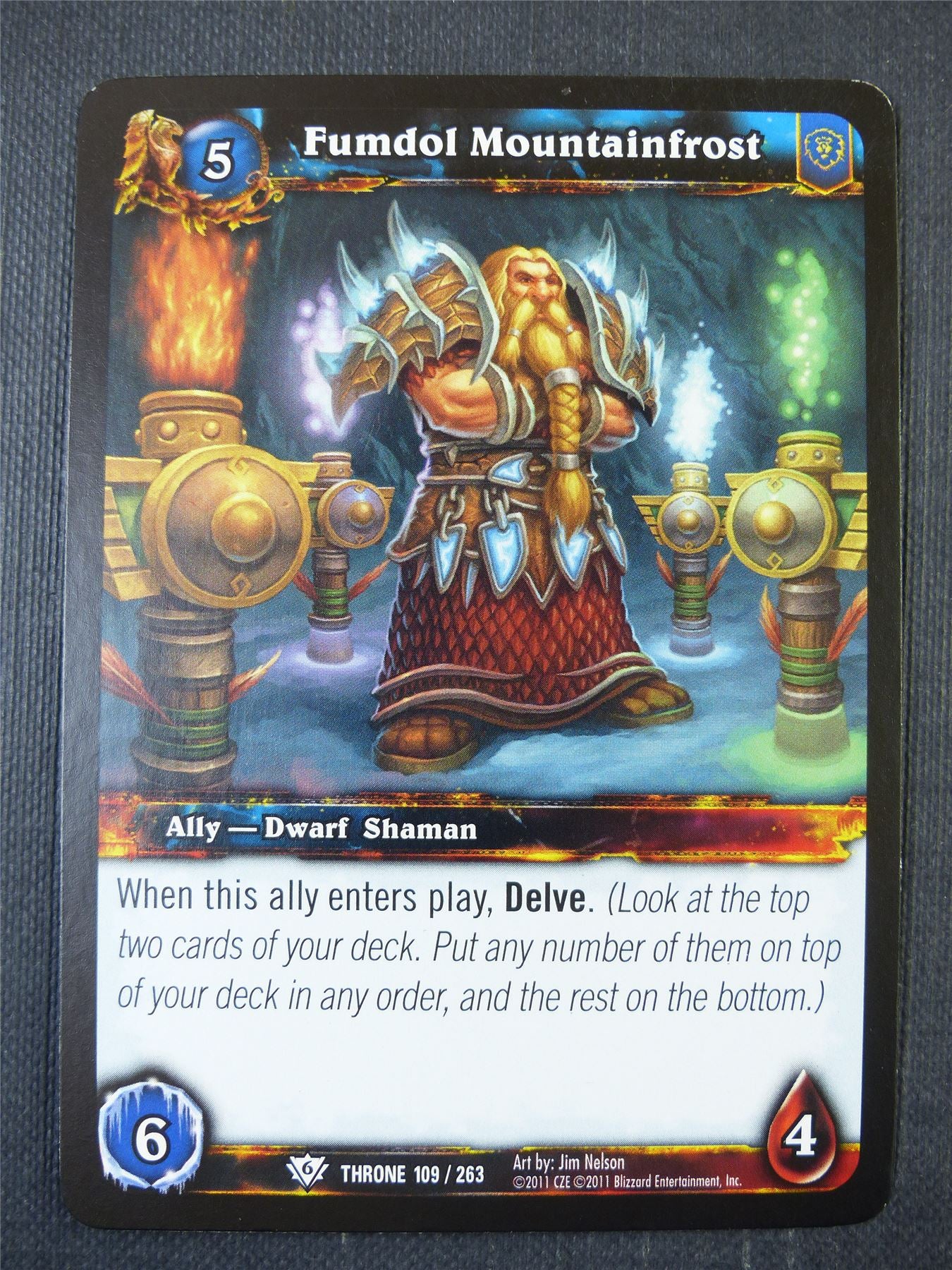 Fumdol Mountainfrost 109/263 - WoW Card #1BH