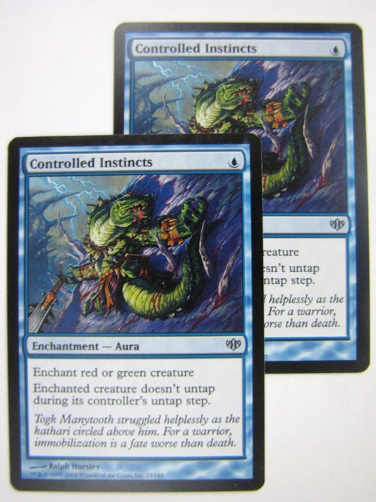 MTG Magic Cards: CONTROLLED INSTINCTS x2 # 8E81