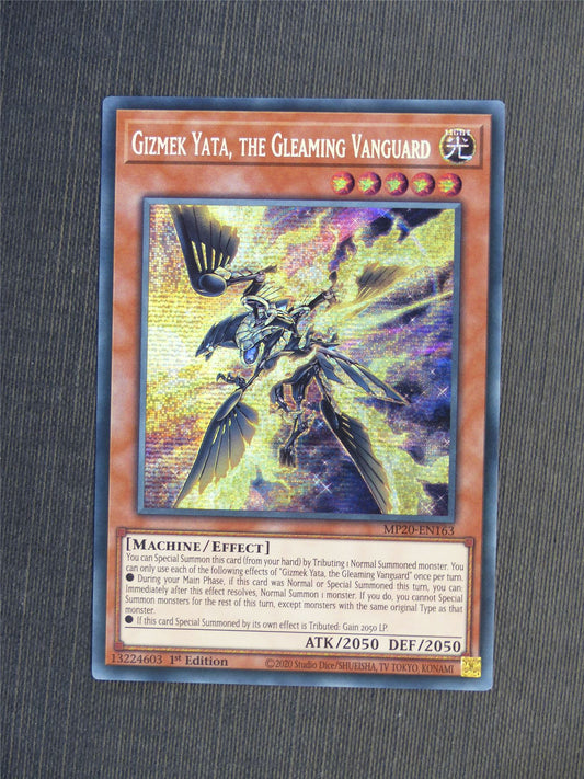 Gizmek Yata the Gleaming Vanguard MP20 Secret Rare - 1st ed - Yugioh Cards #5GP