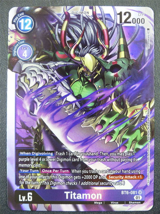 Titamon BT6 SR - Digimon Card #50X