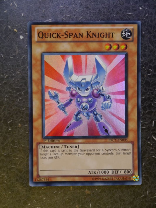 Yugioh Cards: QUICK-SPAN KNIGHT PRC1 SUPER RARE # 2H7