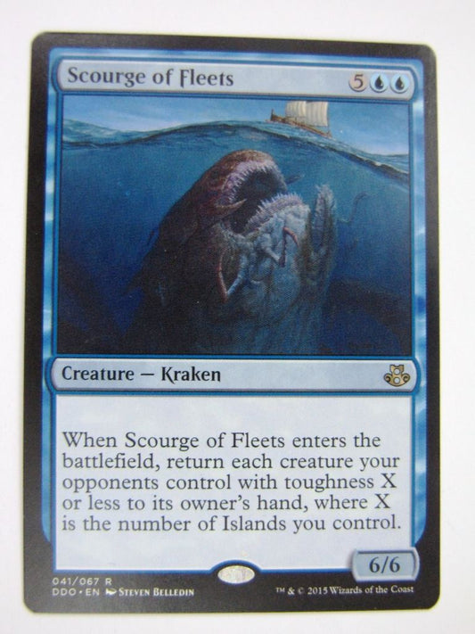 MTG Magic Played Cards: SCOURGE OF FLEETS # 7C100