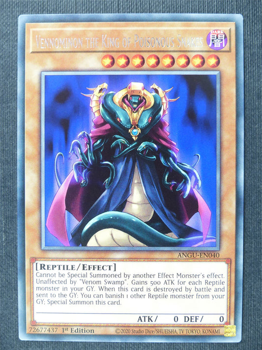 Vennominon the King of Poisonous Snakes ANGU Rare - 1st ed Yugioh Cards #35S