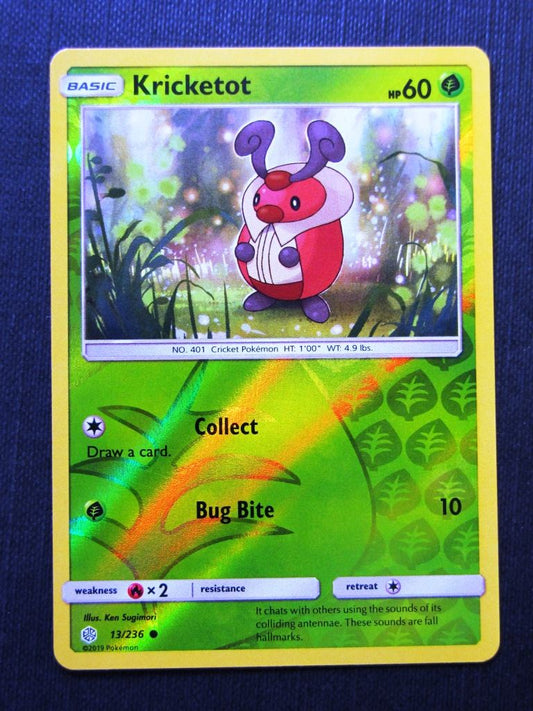 Kricketot 13/236 Reverse Holo - Cosmic Eclipse - Pokemon Cards #K4