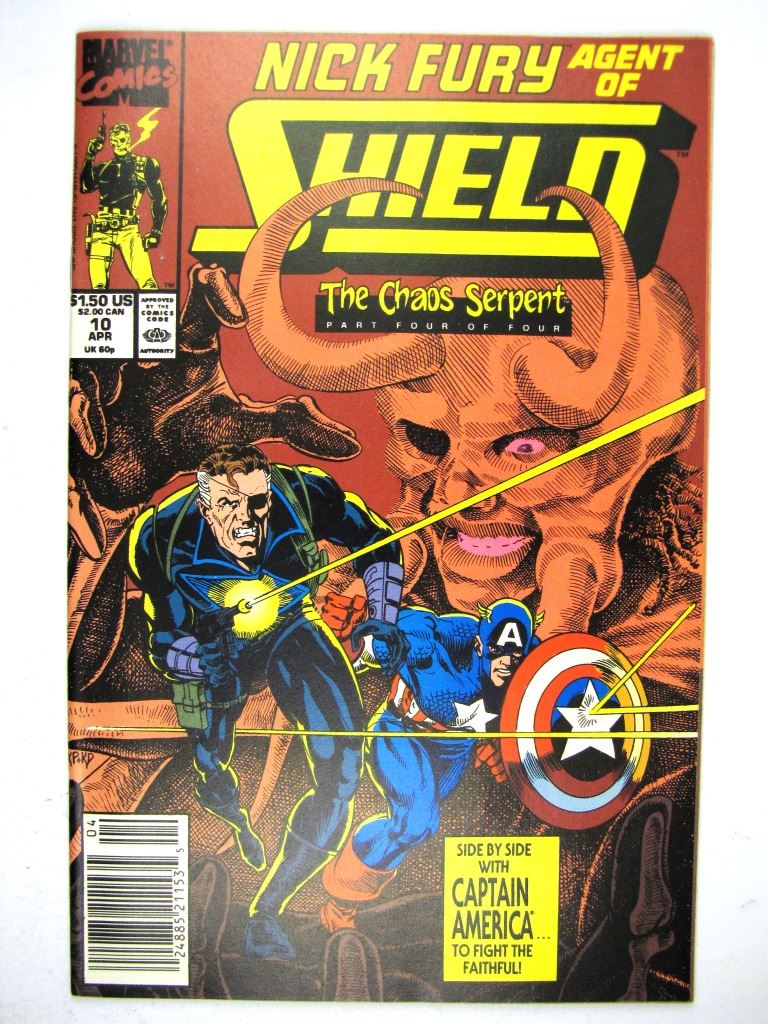 Marvel Comic: NICK FURY: AGENTS OF S.H.I.E.L.D. #10 APRIL 1990 # 21A88