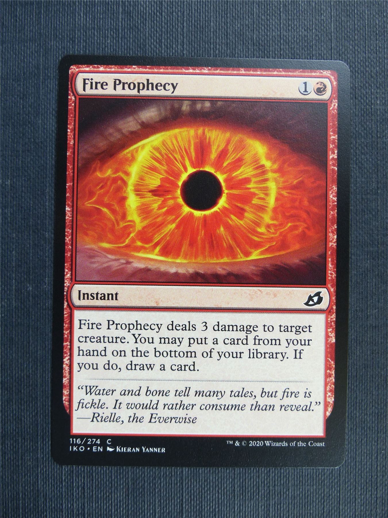 Fire Prophecy - IKO Mtg Card