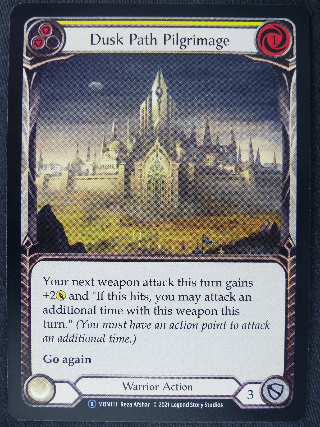 Dusk Path Pilgrimage Yellow - Monarch Unlimited - Flesh and Blood Cards #H0