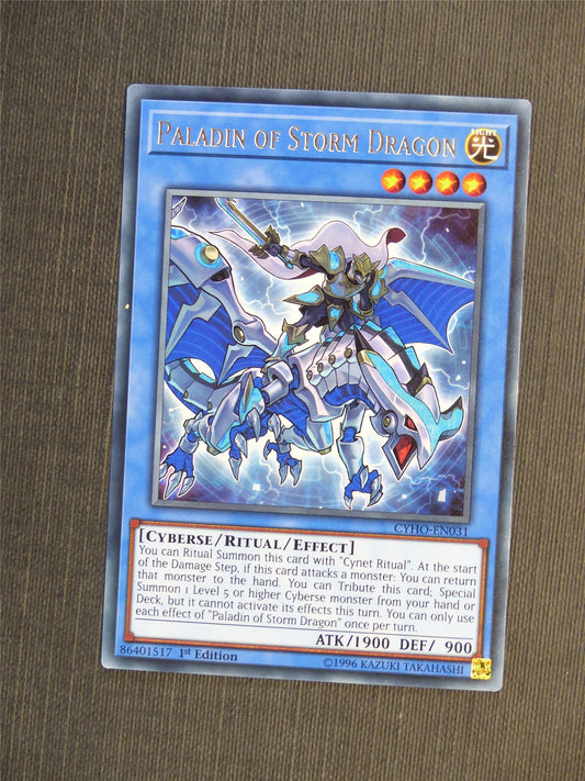 Paladin of Storm Dragon CYHO Rare - 1st ed - Yugioh Cards #5K8