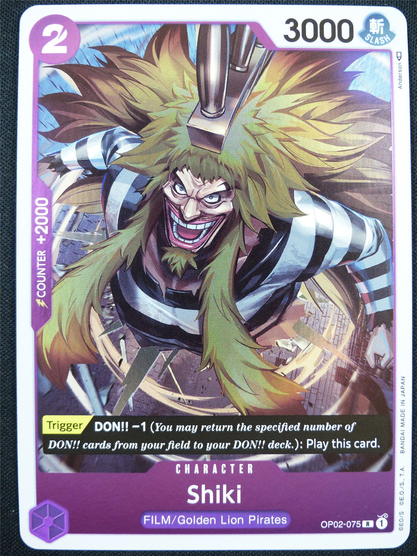 Shiki OP02-075 R - One Piece Card #DP