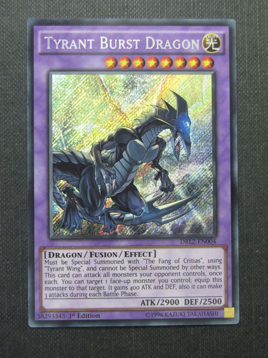 Tyrant Burst Dragon DRL2 Secret Rare - 1st ed - Yugioh Cards #1UG