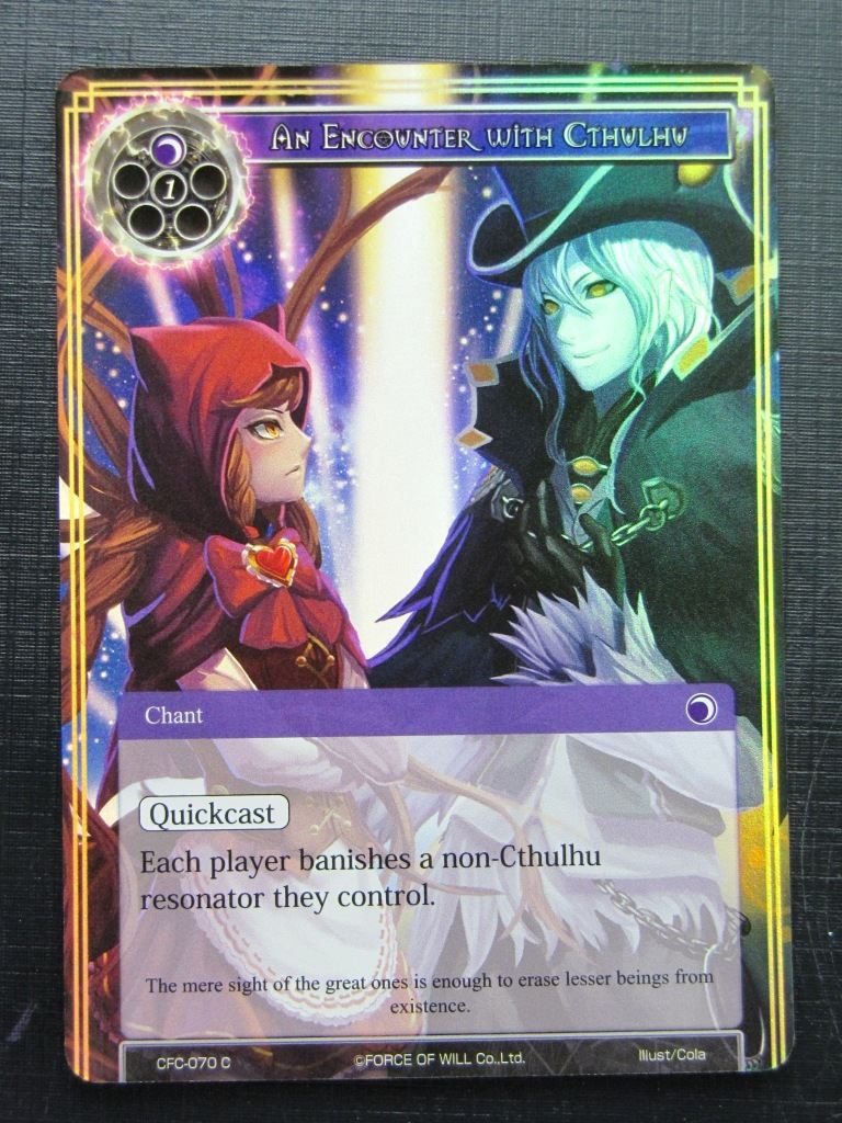 Force of Will Cards: AN ENCOUNTER WITH CTHULHU C FOIL # 26F94