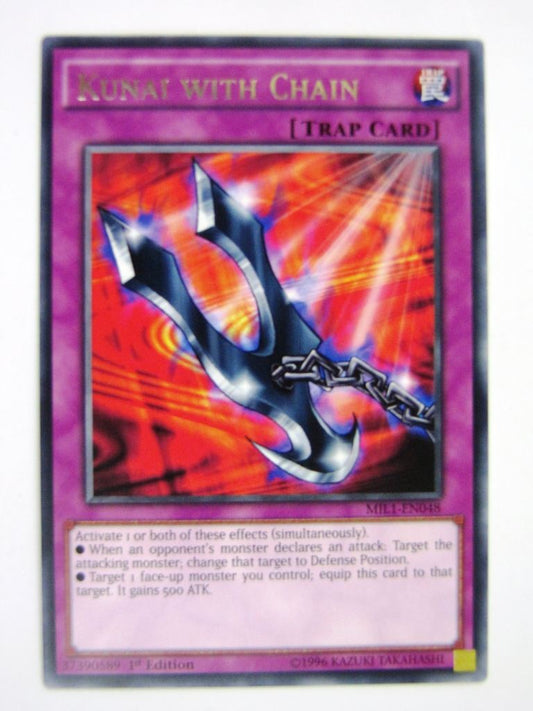 Yugioh Cards: KUNAI WITH CHAIN MIL1 RARE # 10A45