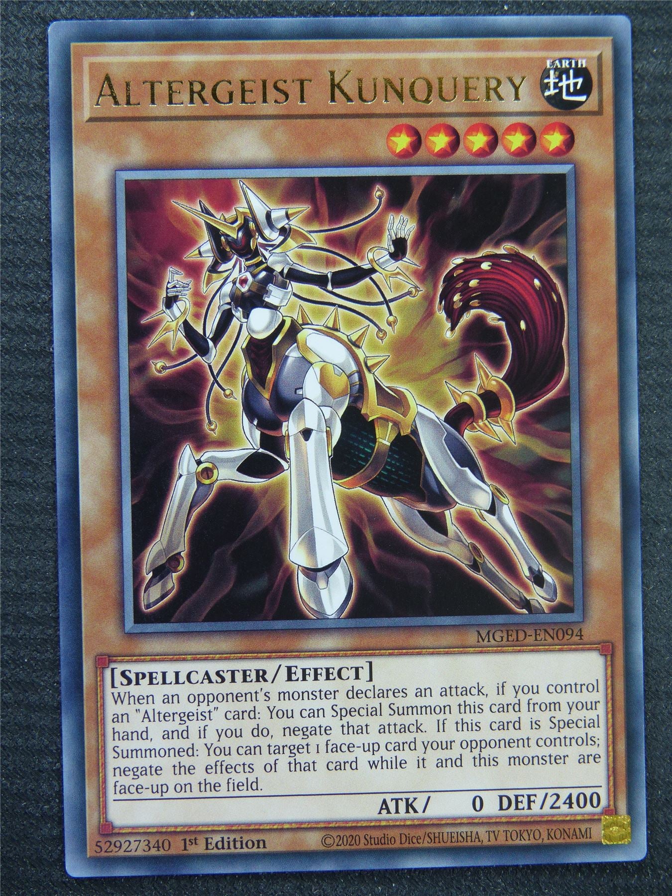 Altergeist Kunquery MGED Rare - 1st ed - Yugioh Card #8RO