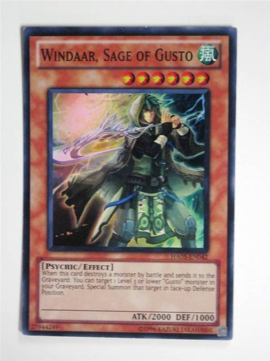 YUGIOH yu-gi-oh CCG - WINDAAR, SAGE OF GUSTO HA05