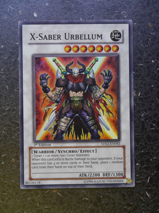 Yugioh Cards:X-SABER URBELLUM 5DS2  SUPER RARE # I64