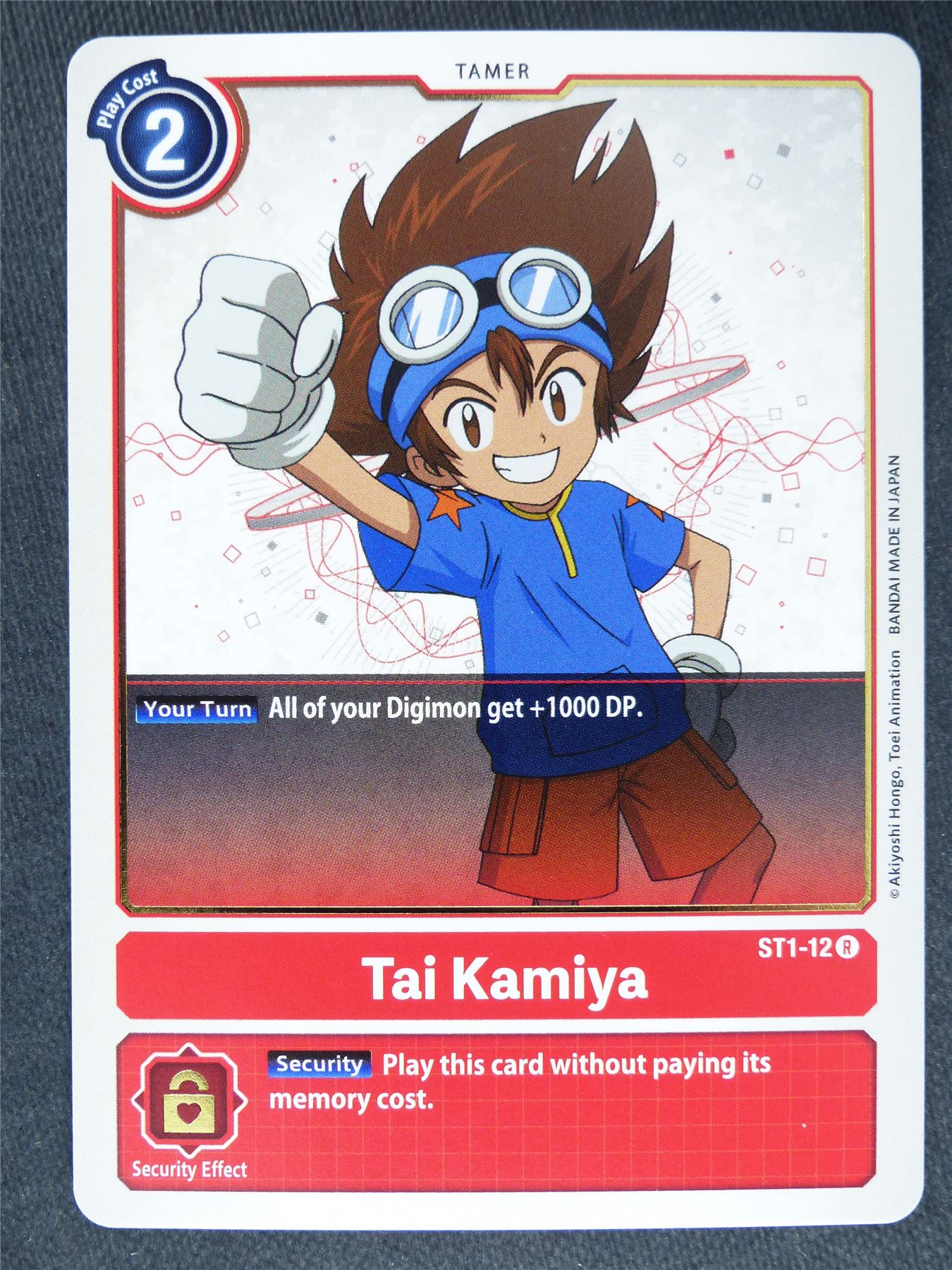 Tai Kamiya ST1-12 R - Digimon Cards #K0