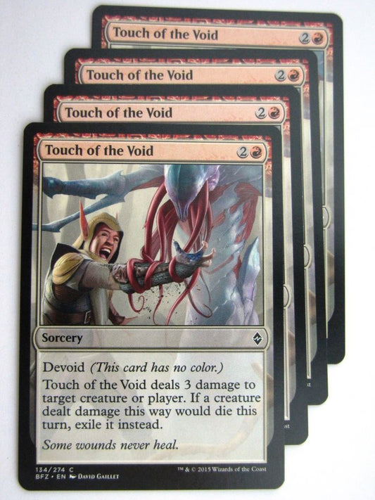 MTG Cards: BATTLE FOR ZENDIKAR: TOUCH OF THE VOID x4 # 37A49