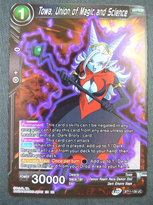 Towa Union of Magic and Science BT11 Foil - Dragon Bal Super Card #8YP
