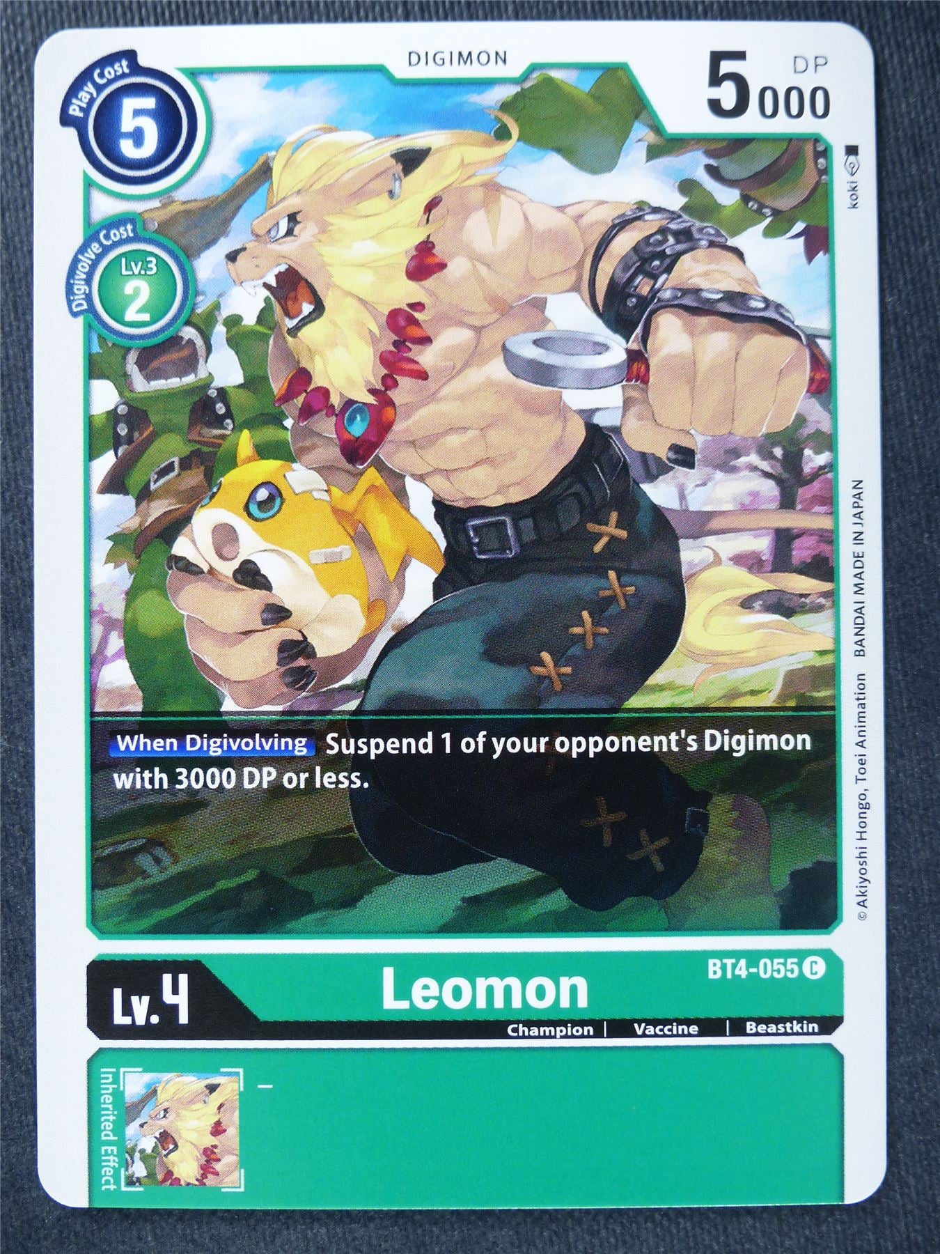 Leomon BT4-055 C - Digimon Cards #10L