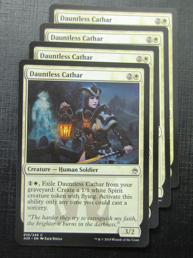 Dauntless Cathar x4 - Masters 25 - Mtg Card # 10B14