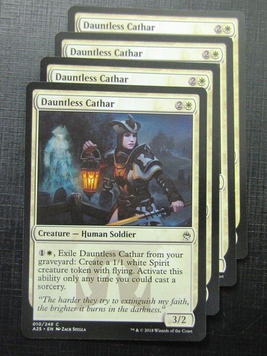 Dauntless Cathar x4 - Masters 25 - Mtg Card # 10B14