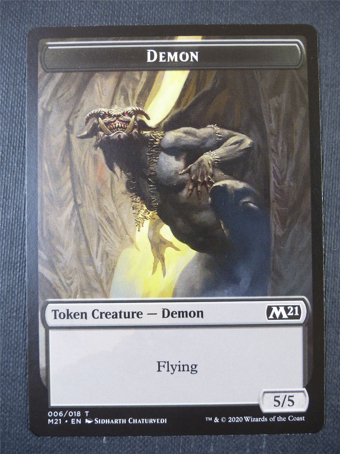 Demon Token - Mtg Card #11G