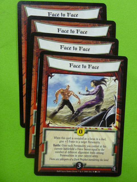 L5R Card  Legend of Five Rings: FACE TO FACE 86/156 x4