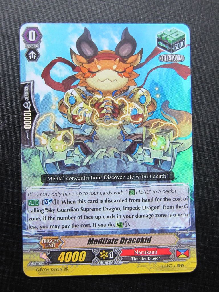 Meditate Dracokid G-FC04 RR - Vanguard Card # 7J55