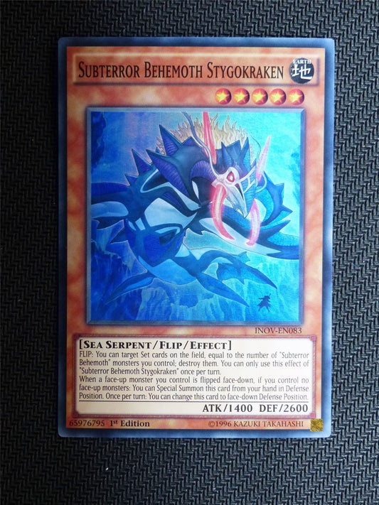 Subterror Behemoth Stygokraken - INOV - Super Rare - Yugioh Card # 1E62