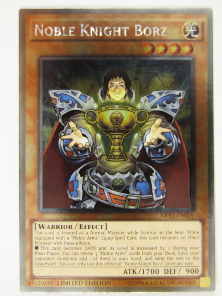 Yugioh Cards: NOBLE KNIGHT BORZ NKRT PLATINUM RARE # 21F71