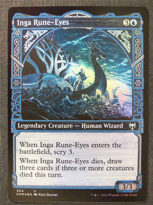 Inga Rune-Eyes Showcase Foil - Mtg Magic Card #XF