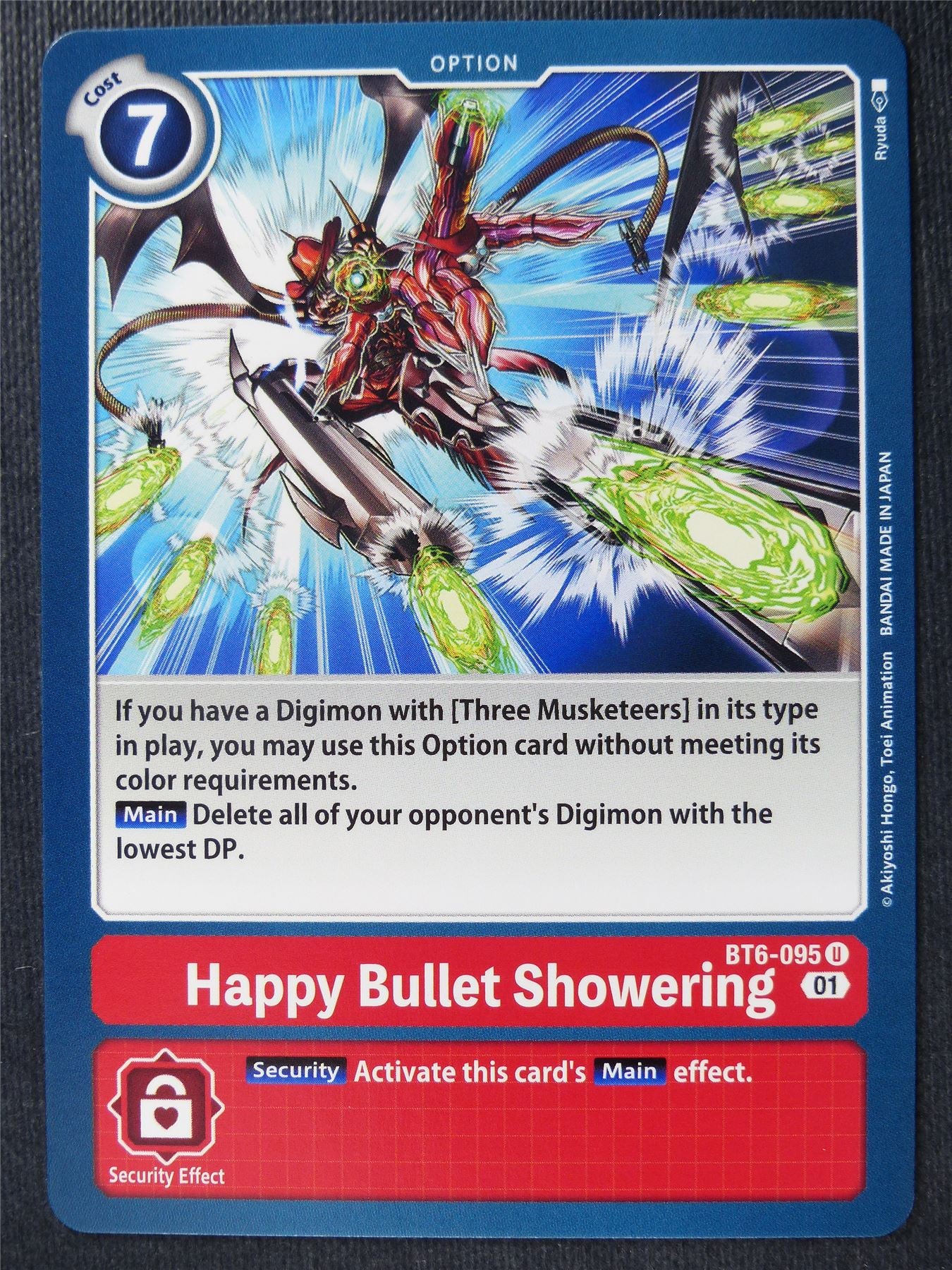 Happy Bullet Showering BT6-095 U - Digimon Card #4JQ