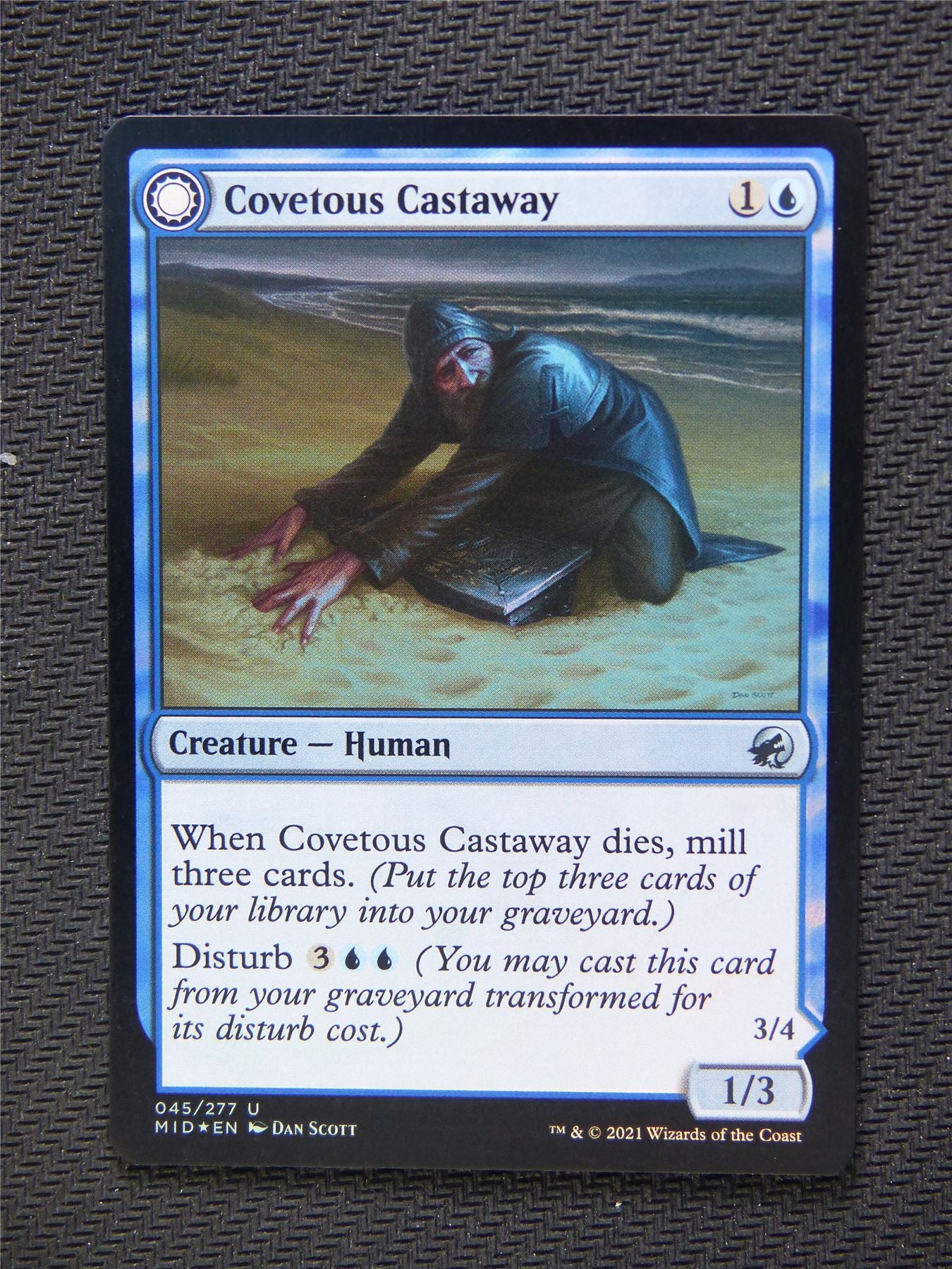 Covetous Castaway Ghostly Castigator Foil - Innistrad
