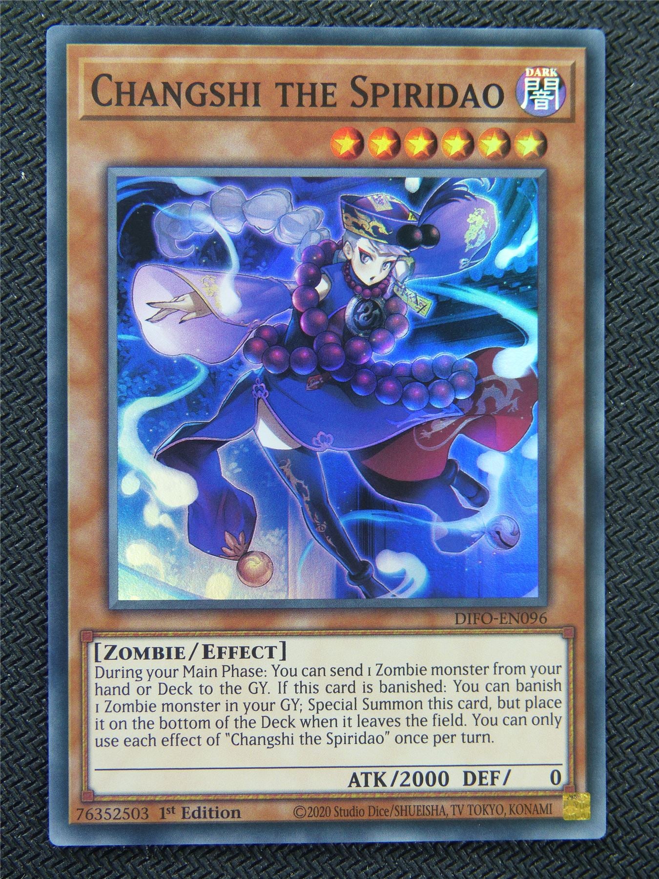 Changshi The Spiridao DIPO Super Rare - 1st ed - Yugioh Card #8OU