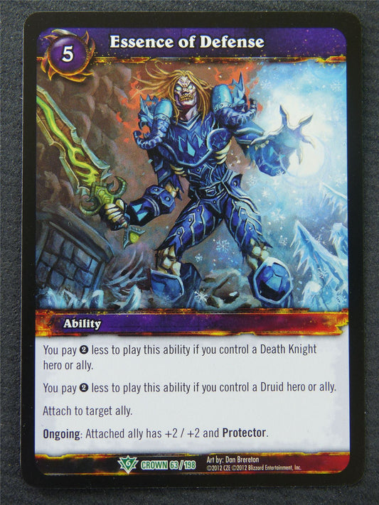 Essence Of Defense - Uncommon - World Of Warcraft #1I7