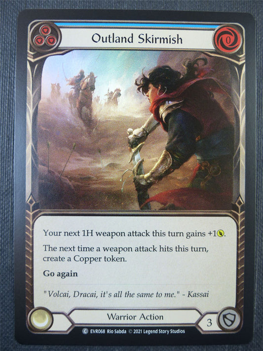 Outland Skirmish Blue Foil - 1st ed Everfest - Flesh & Blood Card #6J4