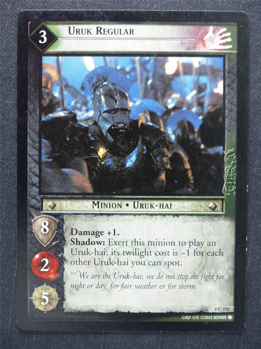 Uruk Regular 4 C 192 - LotR Cards #RO