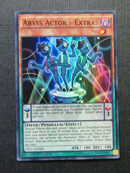 Abyss Actor - Extras DESO Super Rare - 1st ed - Yugioh Cards #1VC