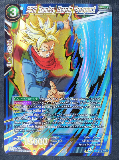 SS2 Trunks Heroic Prospect Foil - Mythic Booster - Dragon Ball Super Card #43Q