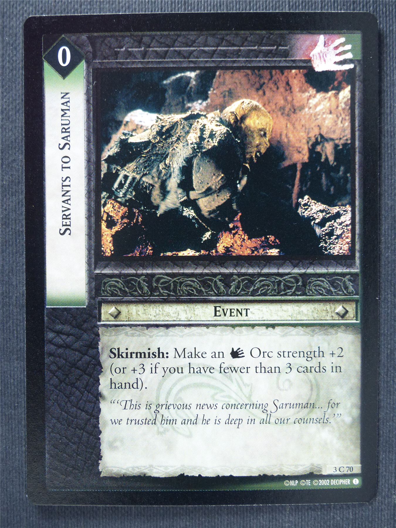 Servants to Saruman 3 C 70 - LotR Cards #3O5