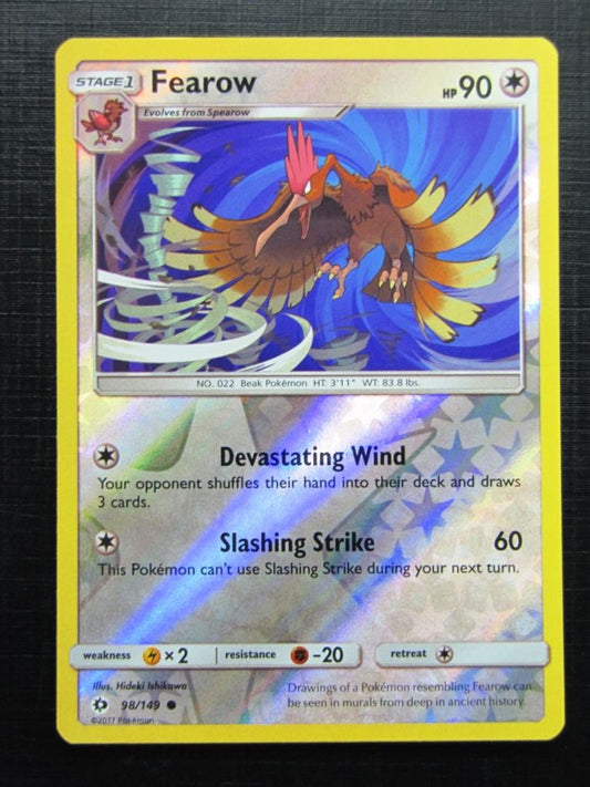 Pokemon Cards: FEAROW 98/149 REVERSE HOLO # 25A13