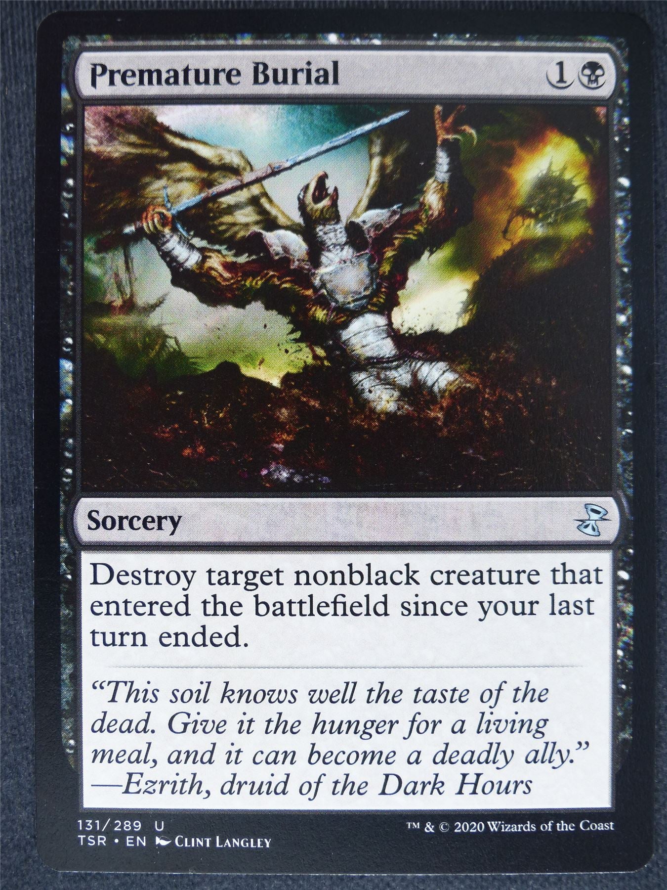 Premature Burial - Remastered - Mtg Magic Cards #S1